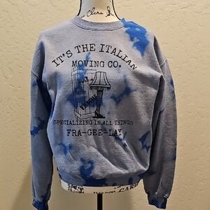 Blue Graphic Women's Sweater
